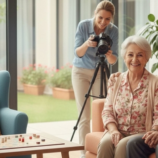 Casting actor y actriz de entre 60 y 70 años para participar en un shooting fotográfico para una residencia de personas mayores