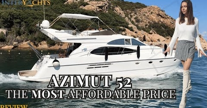 AZIMUT 52 affordable luxury class yacht.For sale in Spain at the lowest price.