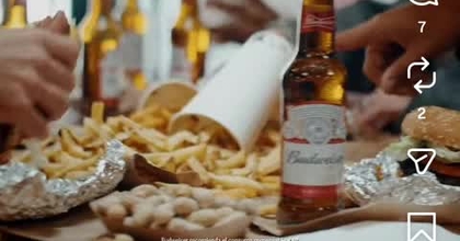 Five guys X Budweiser para Halloween