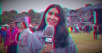 Actriz María Díaz reportera